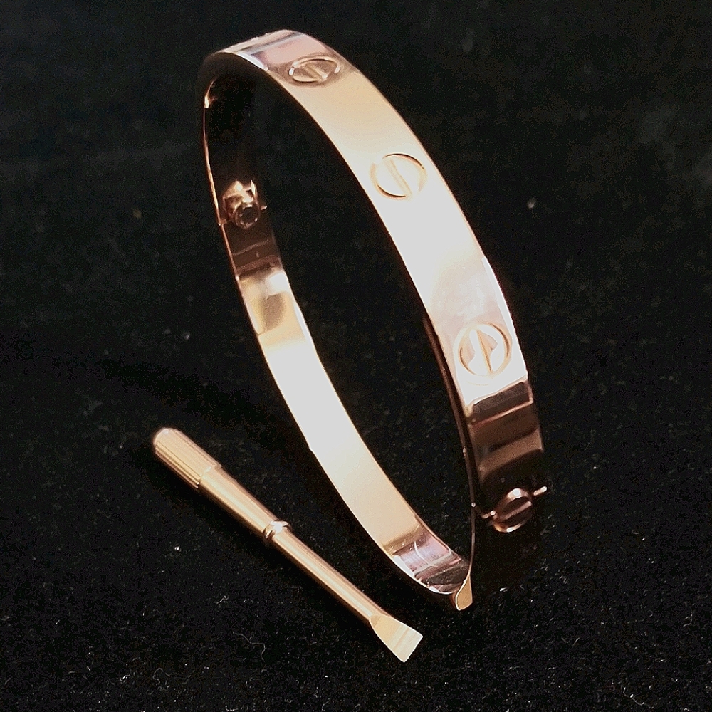 Stainless Steel Bangle 19 cm- 6 mm  -  21cm -6 mm